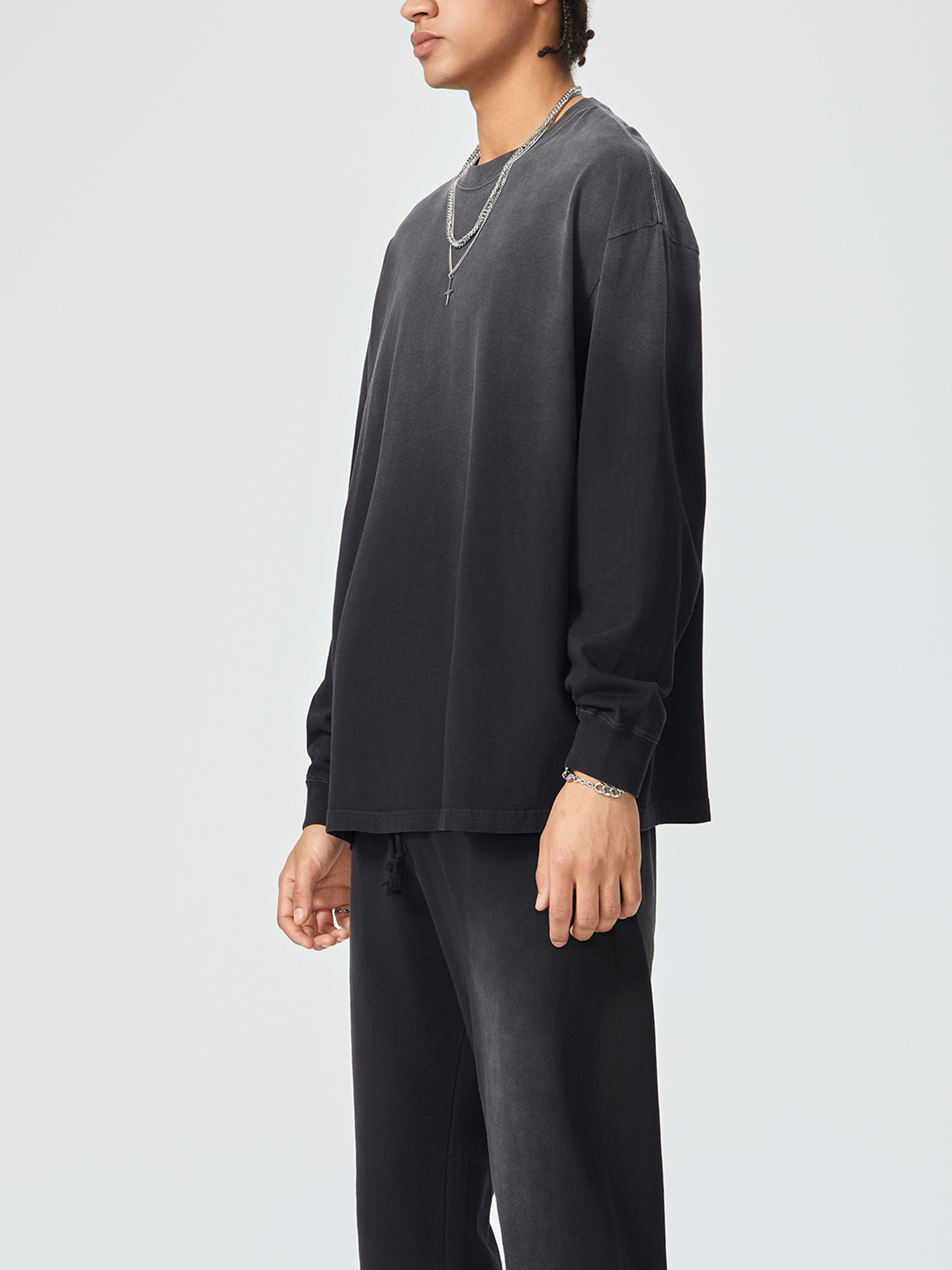 【美品】Edge Gradient Long Sleeve T-shirt Amazon.com: Men's Gradient Long Sleeve T-shirts Crew Neck